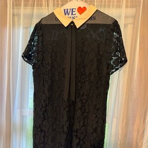 CeCe Black Dress with White Accents